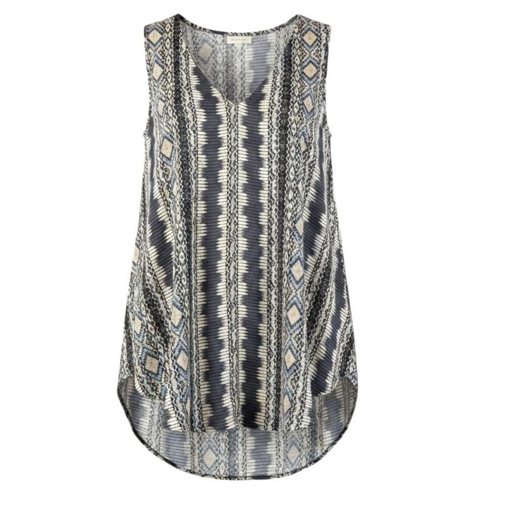 Cato Flowy Sleeveless Boho Tunic Blouse L